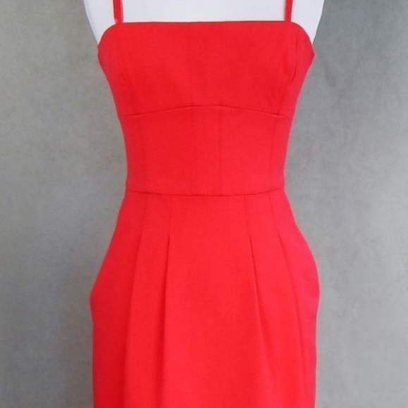 BCBG Maxazria Strapless Red Dress Size 04 - Picture 5 of 5